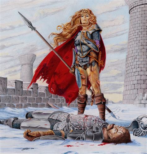 Death of Sturm - Original by Larry Elmore by Supergeo1 on DeviantArt