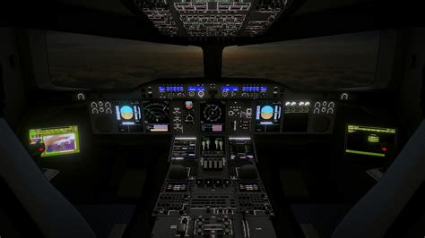 Low Poly Airbus A380 Cockpit - Night Cycle - Buy Royalty Free 3D model by 3dgtx [2f22122 ...