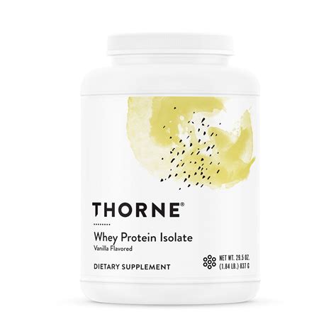 Whey Protein Isolate - Vanilla & Reviews | Thorne