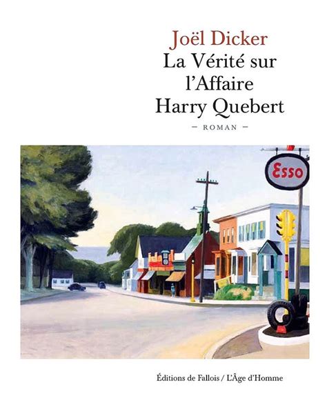 an image of a book cover with the title'la verite sur l'affair harry ...