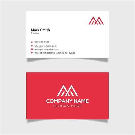 Premium Vector | Minimalist business card design