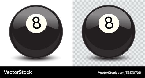 American billiard eight ball pool isolated Vector Image