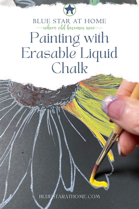 Painting With Erasable Liquid Chalk - Blue Star Antiques