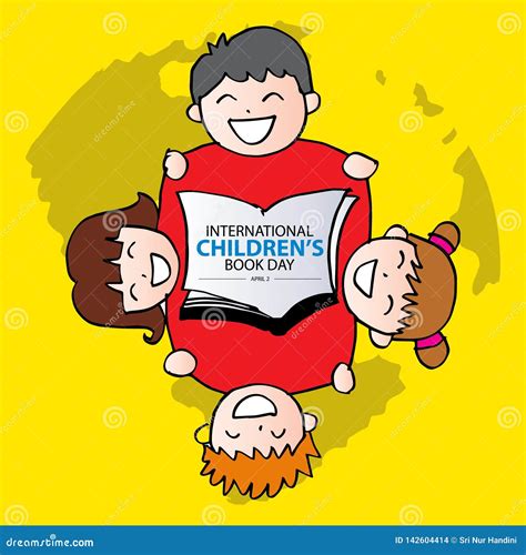 International Children`s Book Day. Stock Vector - Illustration of creative, card: 142604414