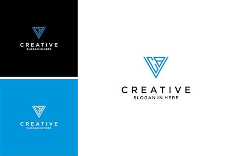 Premium Vector | Creative letter vcb logo design vector