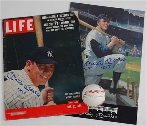 Mickey Mantle Autograph Collection (3)