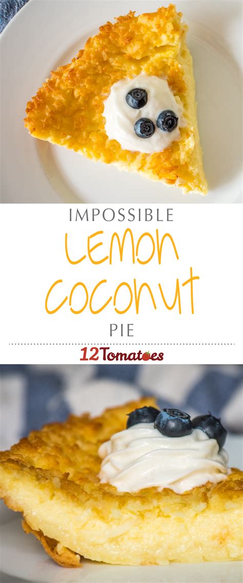 Lemon Coconut Impossible Pie | Recipe | How sweet eats, Lemon desserts, Coconut pie