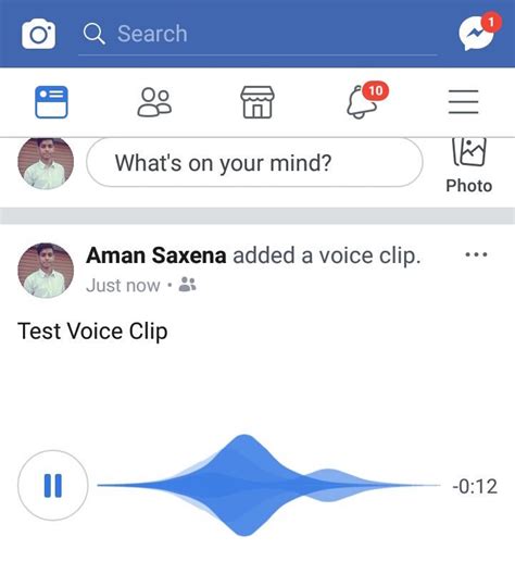 Facebook is now testing Voice Clips as a status update option