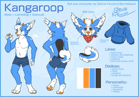 New Anthro Kangaroop Ref by BurntGears on DeviantArt