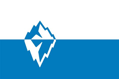 Iceberg Flag for either Greenland or Iceland : r/vexillology