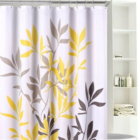 Aesthetically Pleasing: How To Style A Yellow And Gray Shower Curtain ...