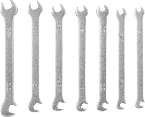 TOOLCRAFT TO-4985421 Double-ended open ring spanner set 7-piece 3 - 5.5 mm | Conrad.com