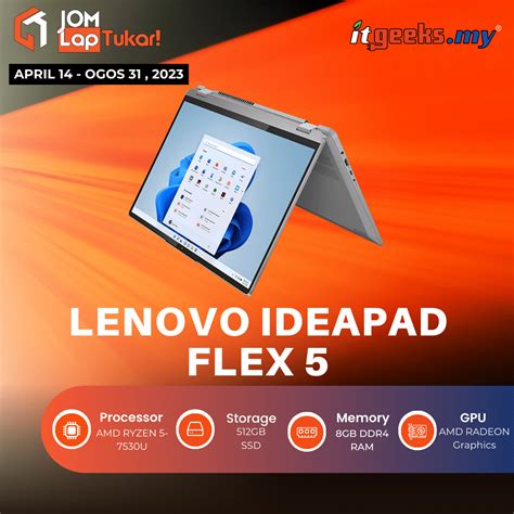 LENOVO IDEAPAD FLEX 5 [Laptop 2 in 1] - ITGEEKS MY