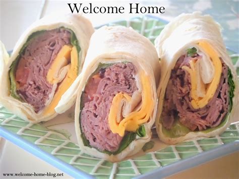 Welcome Home Blog: Roast Beef Wraps