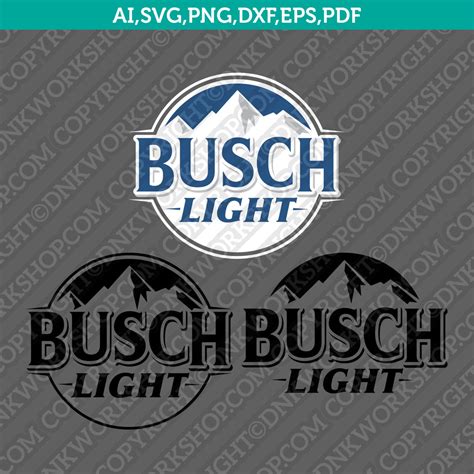 Busch Light Beer SVGSilhouette Cameo Cricut Cut File Clipart Png Eps ...