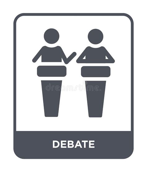 Debate Icon in Trendy Design Style. Debate Icon Isolated on White ...