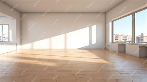 Premium AI Image | Interior of empty apartment Empty room with ...
