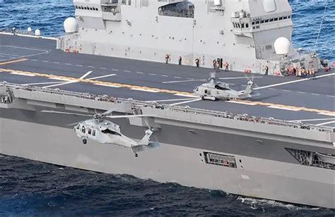 Japanese helicopter carrier Izumo completes exercise with US Navy