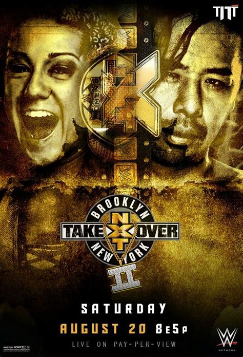 Sasha Banks And Bayley NXT Takeover Brooklyn Poster Officially Licensed ...