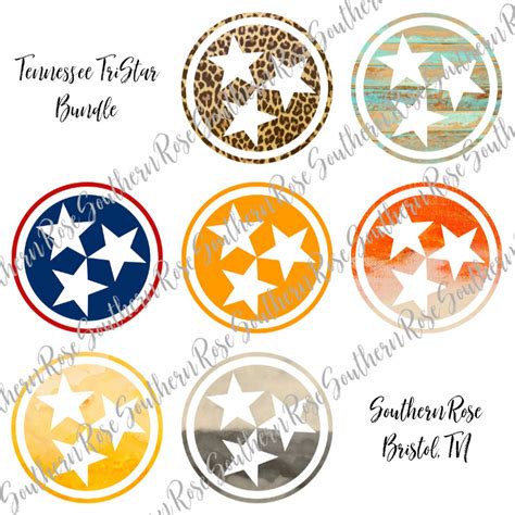 Tennessee Tristar PNG Bundle Orange, Smokey Gray, Red and Blue - Etsy