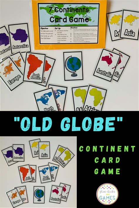 Continents Activity - Card Game (Geography Game) | Continents ...