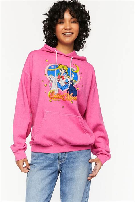 Forever21: Sailor Moon Pink Graphic Hoodie