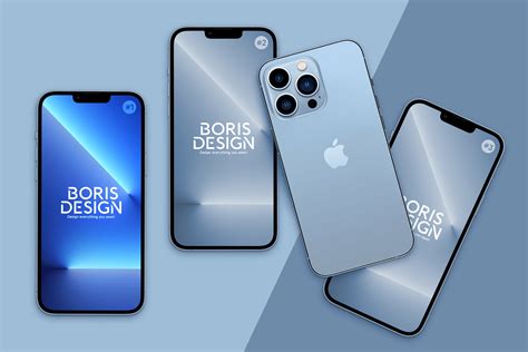 Free iPhone 13 Pro Max (Sierra Blue) Mockups | Free Mockups, Best Free ...