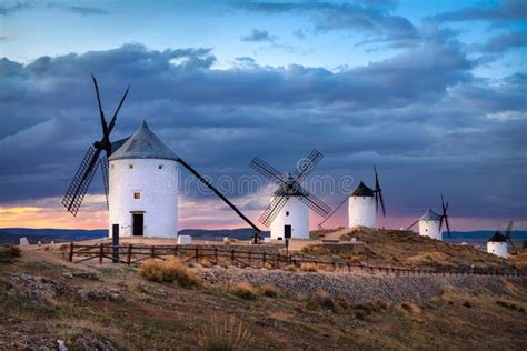 Windmills, Consuegra spain stock image. Image of europe - 21759293