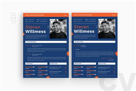 Modern Resume CV | Resume Templates ~ Creative Market