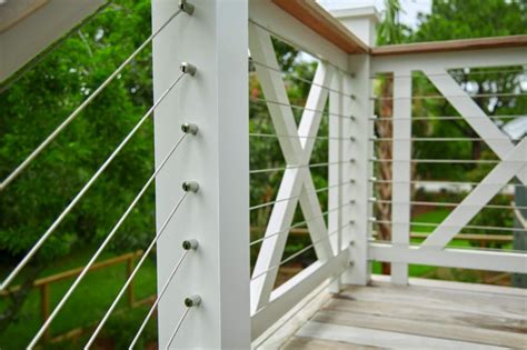 Cable Railing for a Southern Home - Viewrail Porch Handrails, Outdoor Handrail, Front Porch ...