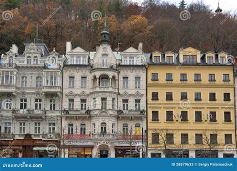 Karlovy Vary Residential Architecture Editorial Stock Photo - Image of classic, landmarks: 28879633