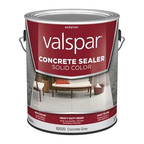 Valspar Concrete Gray Solid Concrete Sealer (1-Gallon) in the Concrete Stains & Sealers ...