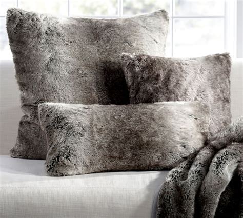 Faux Fur Pillow Cover - Gray Ombre | Pottery Barn