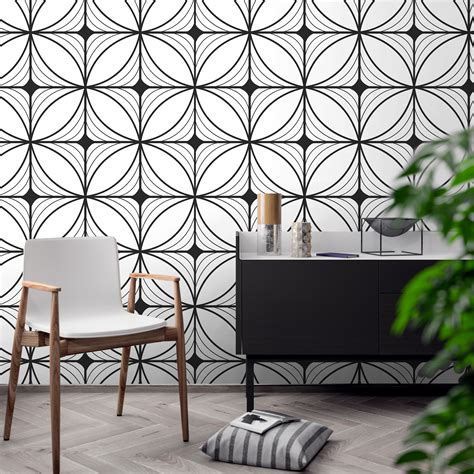Geometric Art Deco Wallpaper - Moonwallstickers.com
