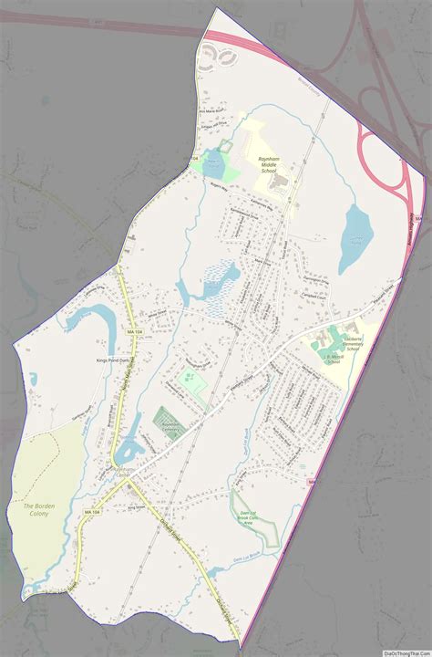 Map of Raynham Center CDP - Thong Thai Real