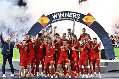 Spain beat Croatia on penalties to claim the UEFA Nations League trophy