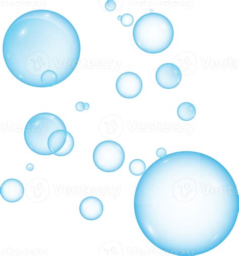 Realistic soap bubbles. Png Bubbles are located on a transparent ...