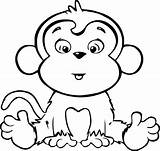 Monkey Coloring Pages For Toddlers At Ganaldoblog Blog sketch template