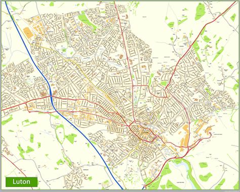 Luton Street Map | I Love Maps