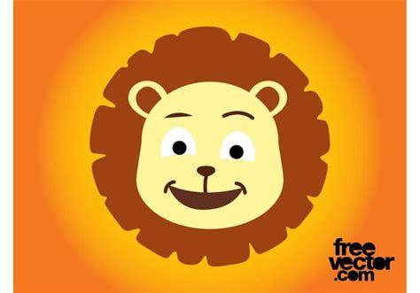 Cartoon Lion Head ai vector | UIDownload