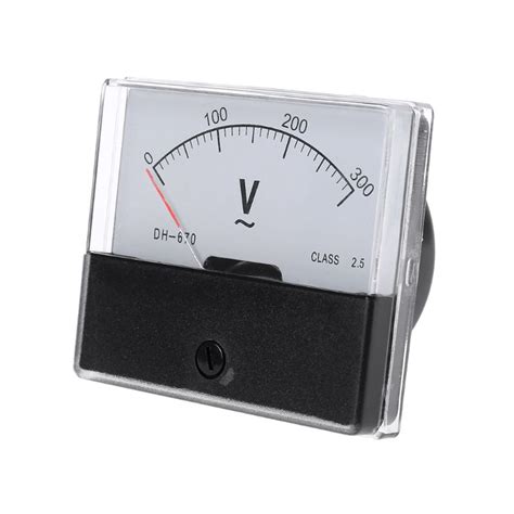 AC 0-300V Analog Panel Meter Voltmeter DH-670 Voltage Gauge Panel Volt ...