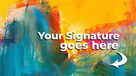 How to Sign Your Artwork