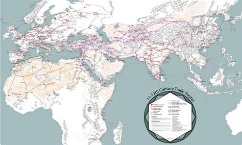 A Fascinating Map of Medieval Trade Routes