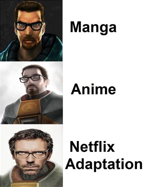 Gordon Freeman in Netflix Adaptation - Meme | Half life, Half life game, Gordon freeman