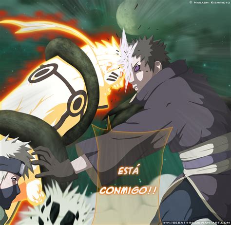 Naruto y Kakashi vs Obito MANGA 609 by seba1496 on DeviantArt