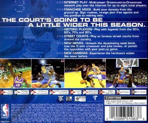 NBA 2K1 (2000) Dreamcast box cover art - MobyGames