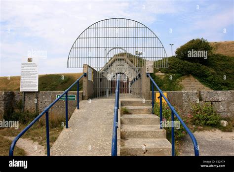 The only entrance to the Medium security Prison HMP The Verne on Stock Photo: 38167694 - Alamy