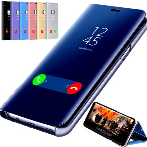 Original Samsung Galaxy Note 10 Plus Case Smart Mirror Flip Phone Cover For Samsung Galaxy Note ...