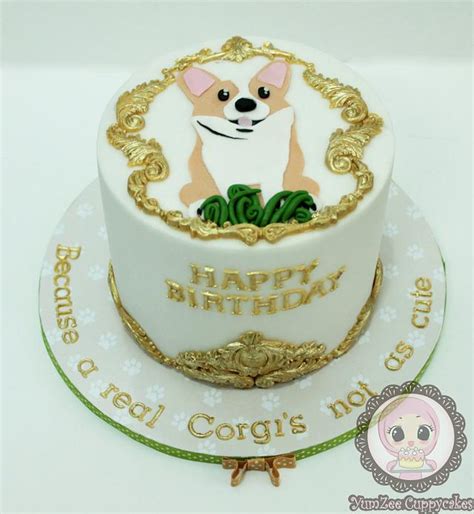 Corgi Cake - Decorated Cake by YumZee_Cuppycakes - CakesDecor