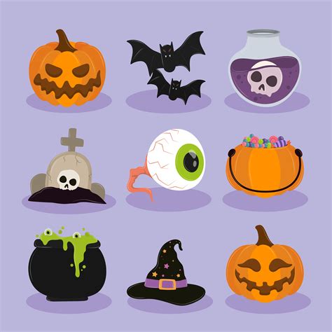 halloween festive icons 4229959 Vector Art at Vecteezy